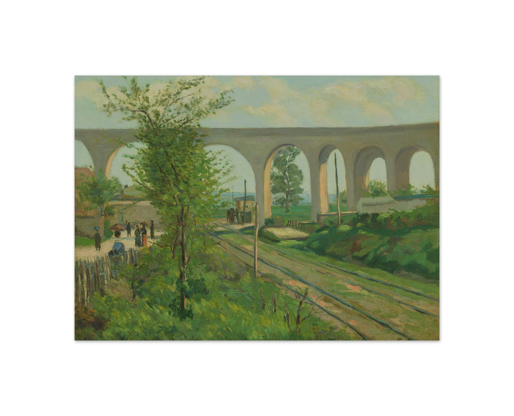 Jean Baptiste Armand Guillaumin - The Arcueil Aqueduct at Sceaux Railroad Crossing - Compact / Full Bleed / No Frame