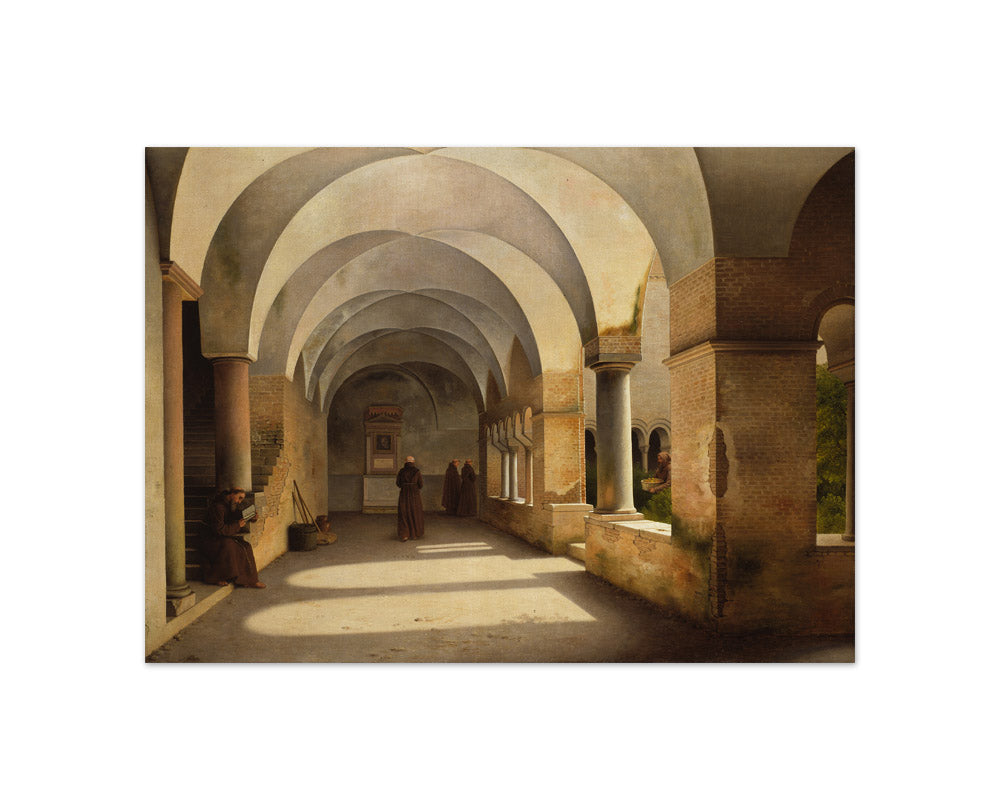Christoffer Wilhelm Eckersberg - The Cloisters, San Lorenzo fuori le mura - Compact / Full Bleed / No Frame