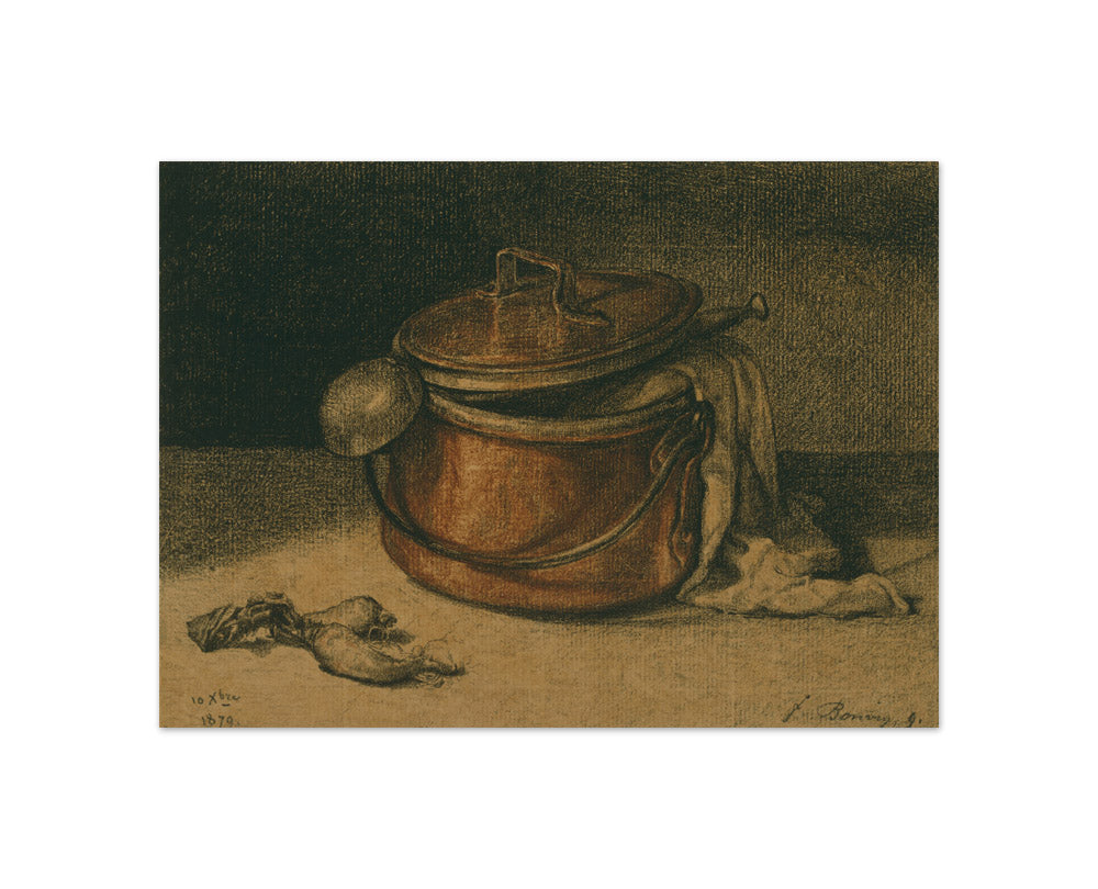 François Bonvin - Still Life with a Copper Pot and Ladle - Compact / Full Bleed / No Frame