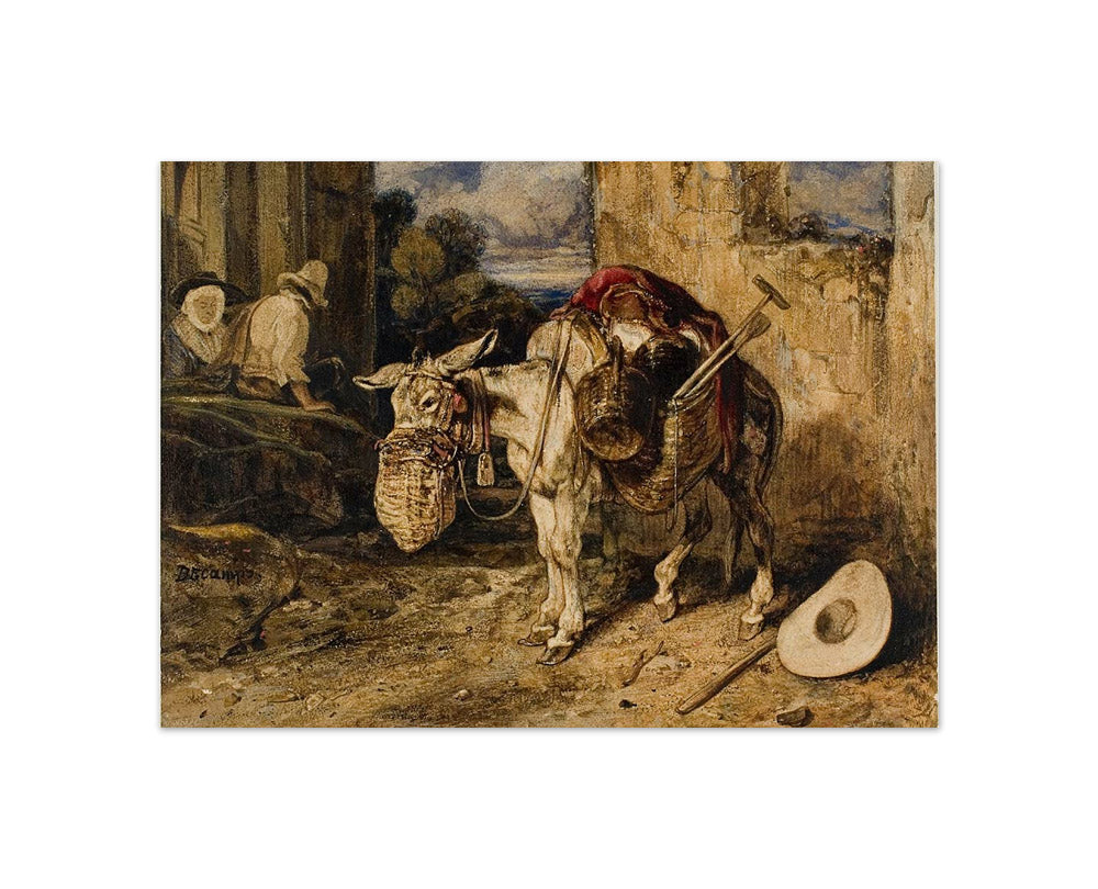 Alexandre Gabriel Decamps - Donkey - Compact / Full Bleed / No Frame