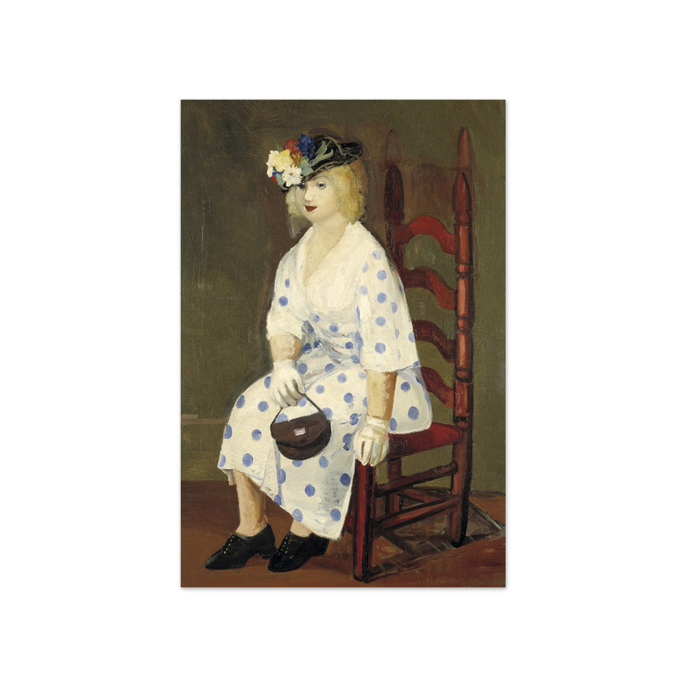 George Benjamin Luks - The Polka Dot Dress - Compact / Full Bleed / No Frame