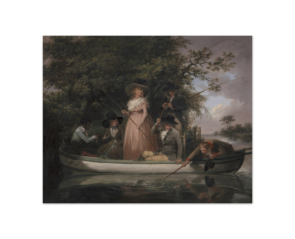 George Morland - A Party Angling - Compact / Full Bleed / No Frame