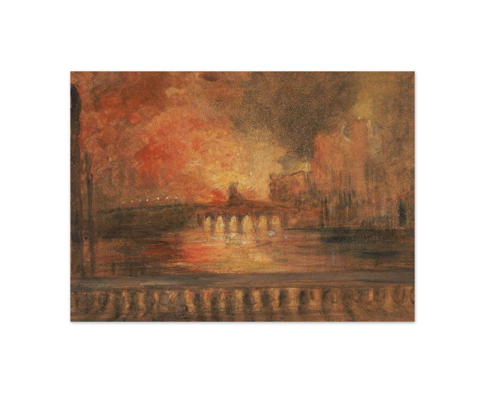 J. M. W. Turner - The Burning of the Houses of Parliament - Compact / Full Bleed / No Frame