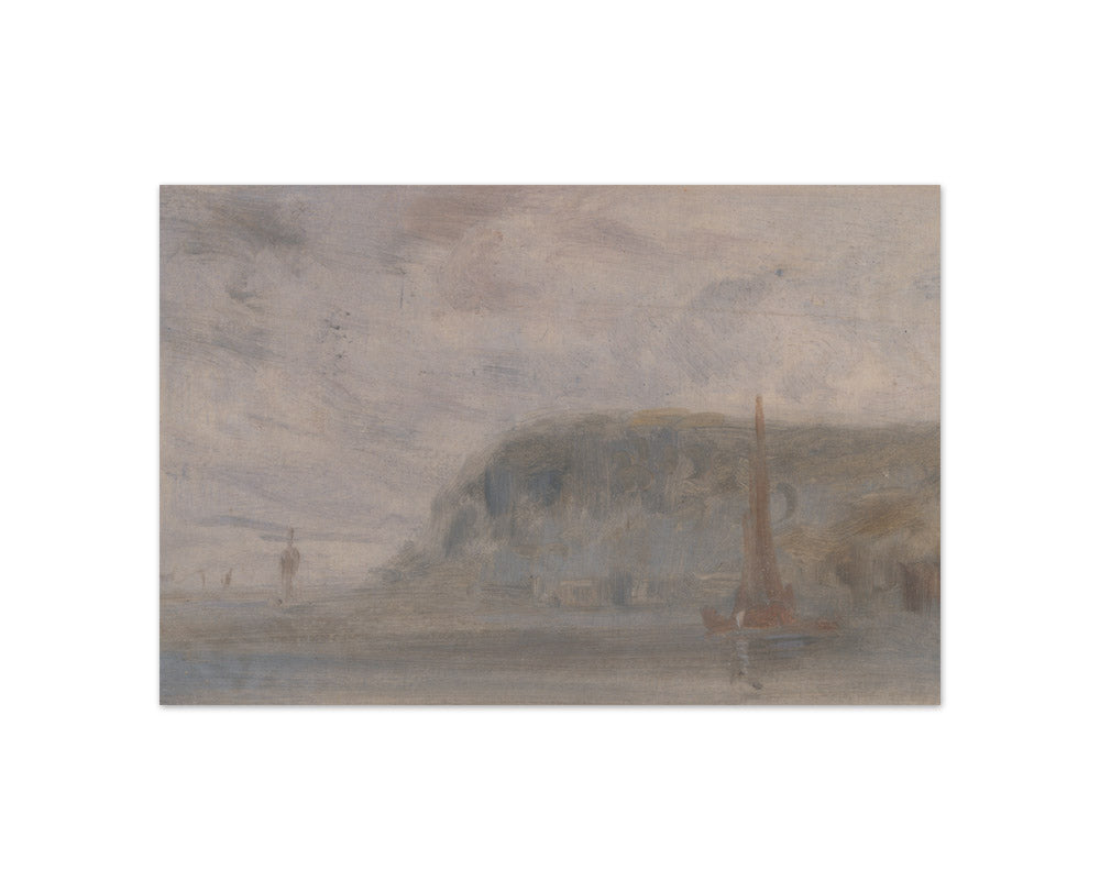 Joseph Mallord William Turner - Coast with Cliffs and Boats - Compact / Full Bleed / No Frame
