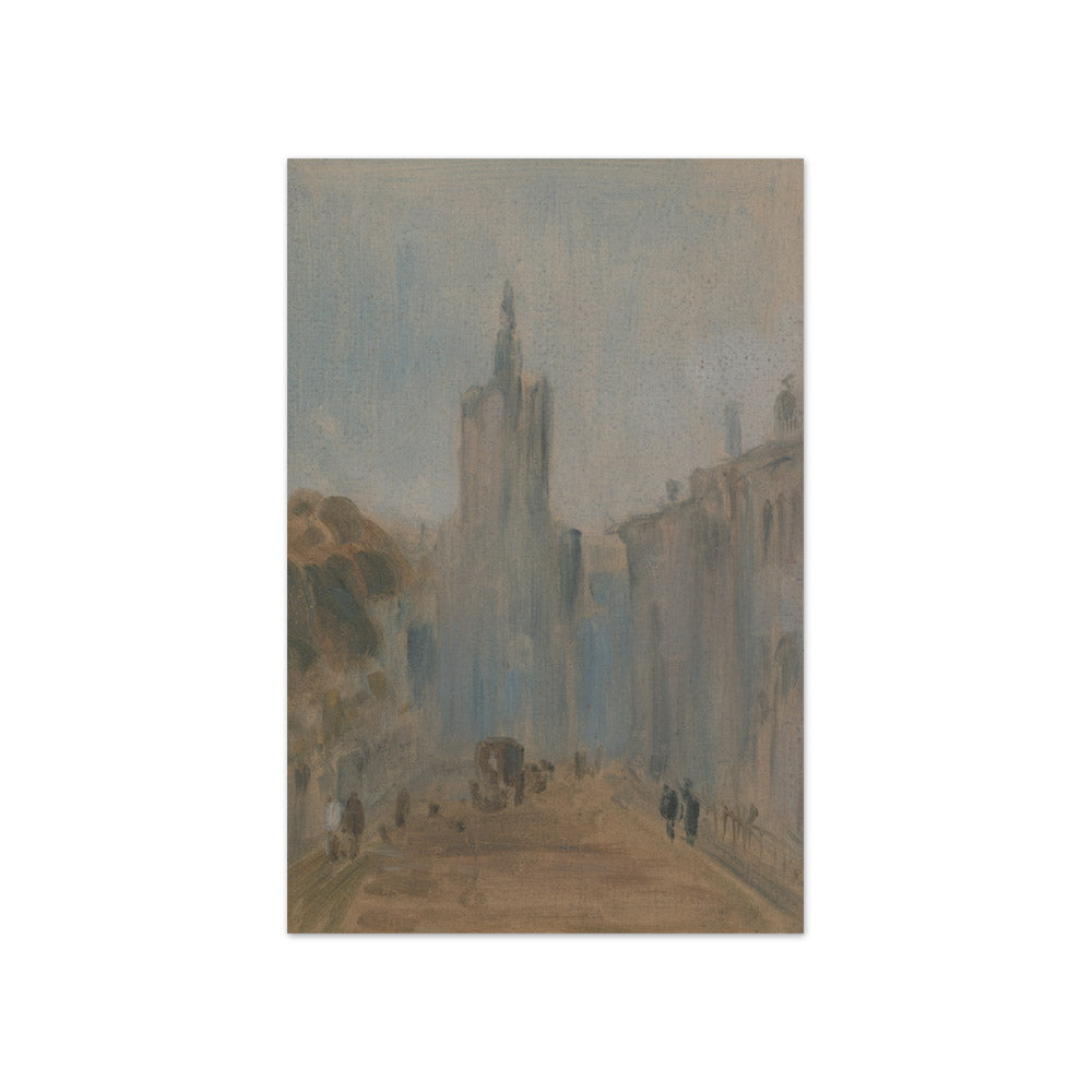 Joseph Mallord William Turner - Street with Church and Figures - Compact / Full Bleed / No Frame