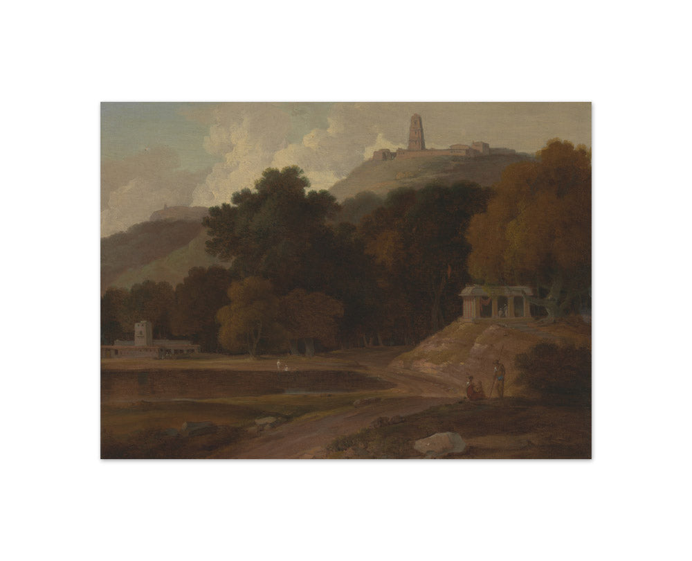 Thomas Daniell - Hilly Landscape in India - Compact / Full Bleed / No Frame