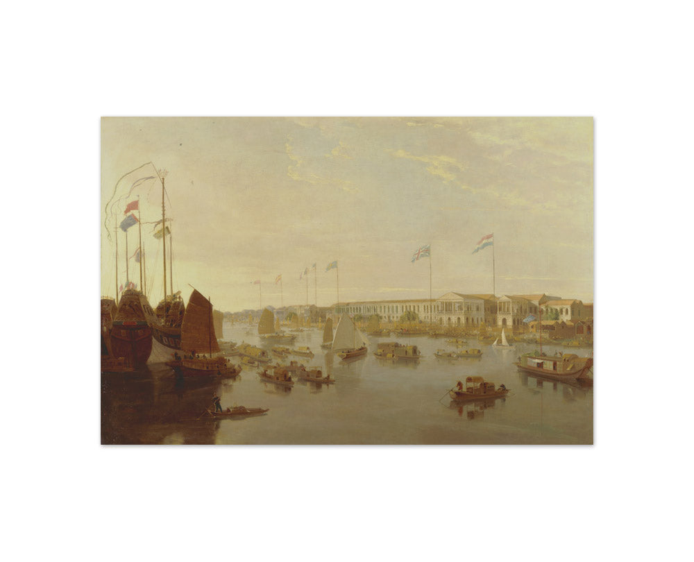William Daniell - The European Factories, Canton - Compact / Full Bleed / No Frame