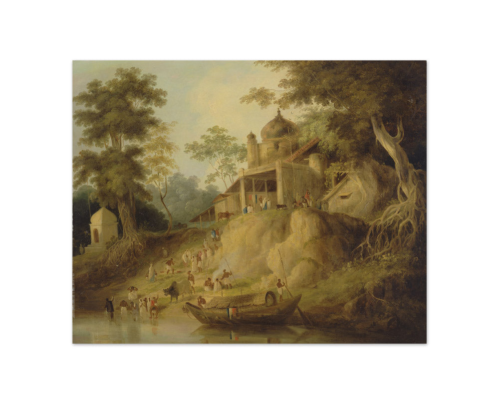 William Daniell - The Banks of the Ganges - Compact / Full Bleed / No Frame