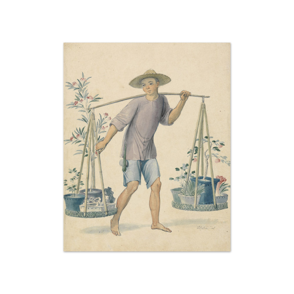 Thomas Stothard - Chinese Flower Seller - Compact / Full Bleed / No Frame