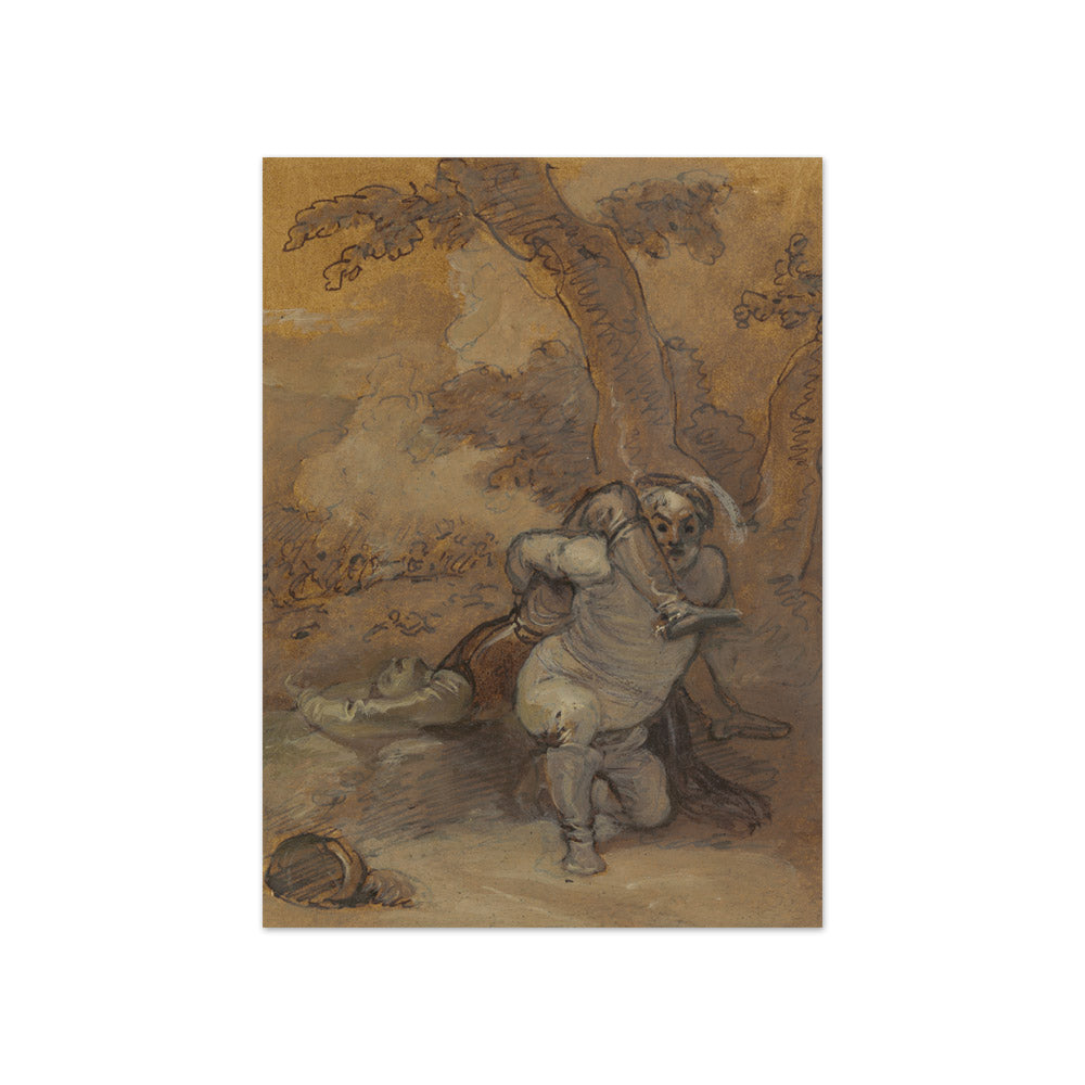Robert Smirke - Falstaff Dragging the Body of Hotspur - Compact / Full Bleed / No Frame