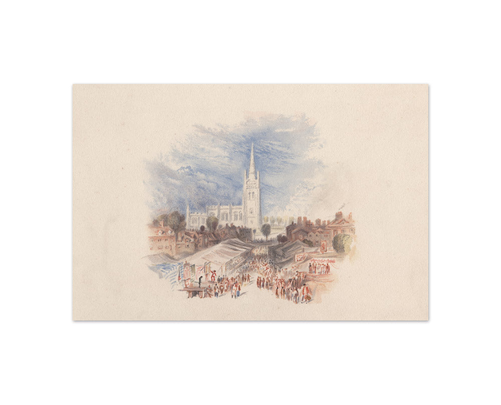 Joseph Mallord William Turner - A Village Fair - Compact / Full Bleed / No Frame