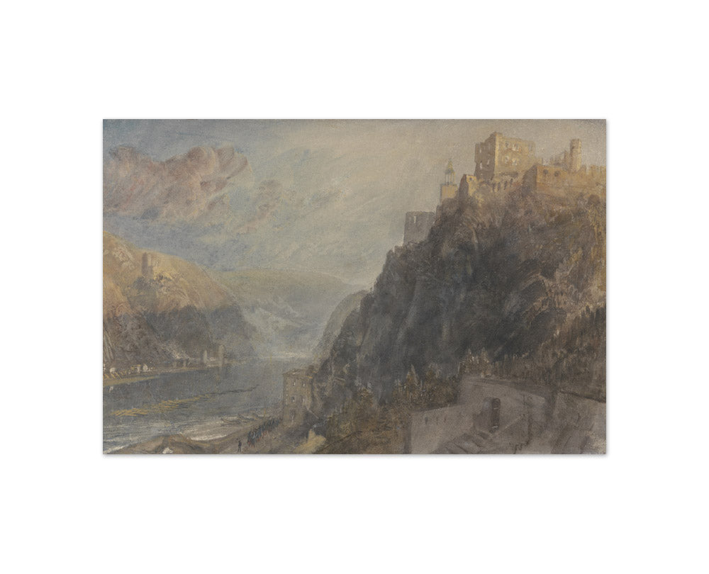 Joseph Mallord William Turner - Rheinfels Looking to Katz and Gourhausen - Compact / Full Bleed / No Frame