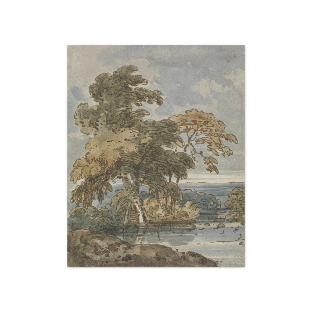 George Chinnery - Trees by a River - Compact / Full Bleed / No Frame