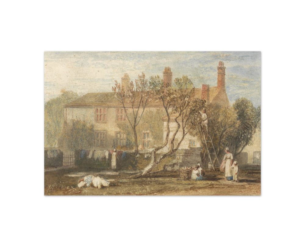 Joseph Mallord William Turner - Steeton Manor House, Near Farnley - Compact / Full Bleed / No Frame