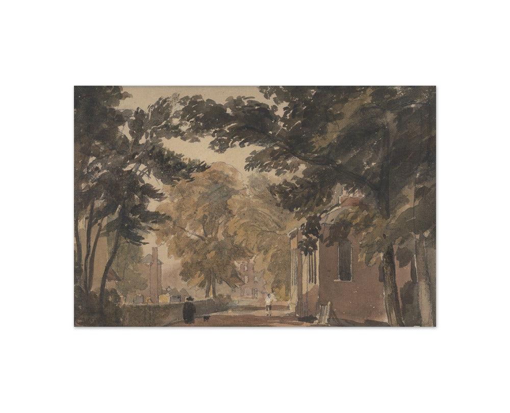 David Cox the Elder - A Street in Harborne - Compact / Full Bleed / No Frame