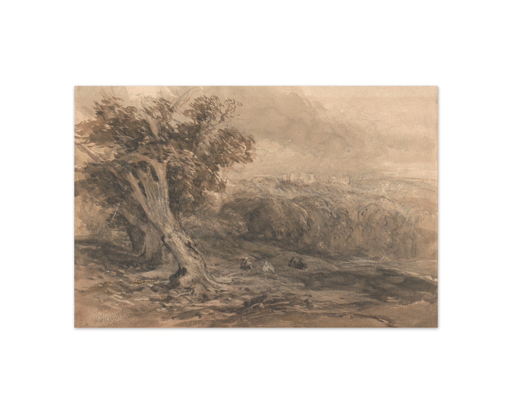 David Cox the Elder - Warwick Castle - Compact / Full Bleed / No Frame