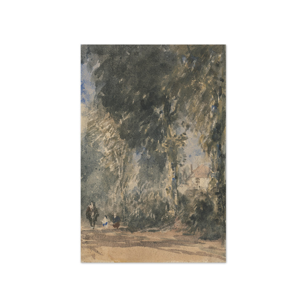 David Cox the Elder - The Abbey Gates Looking to Greenfield House - Compact / Full Bleed / No Frame