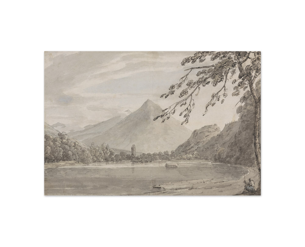 John Robert Cozens - Upon the Aare between Unterseen and the Lake of Brientz - Compact / Full Bleed / No Frame