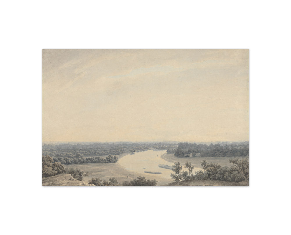 John Robert Cozens - The Thames from Richmond Hill Looking Southwest - Compact / Full Bleed / No Frame