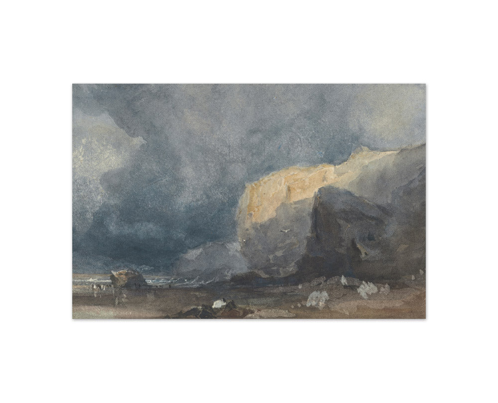 Eugene Isabey - Near Ventnor - Coastal Landscape with Dark Sky - Compact / Full Bleed / No Frame