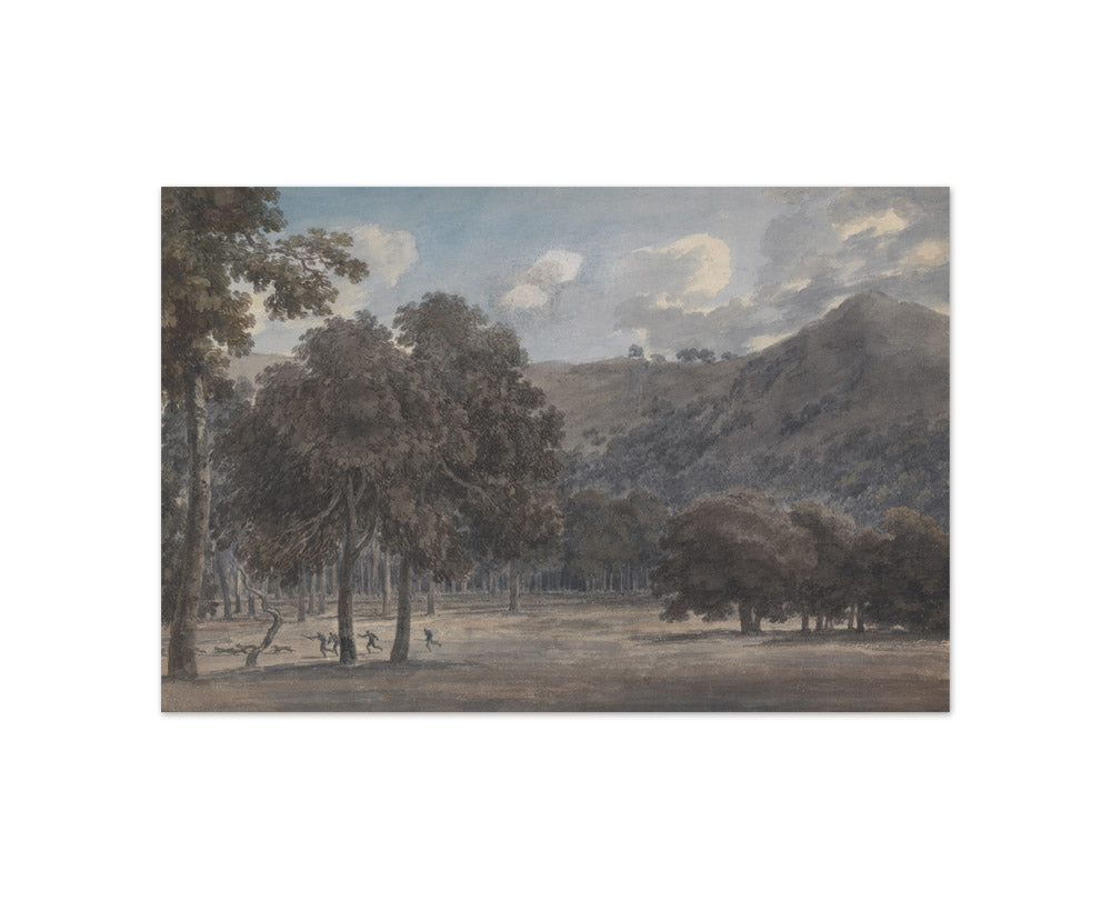 John Robert Cozens - Il Parco degli Astroni - The Wooded Crater Bottom with Hunt in Progress - Compact / Full Bleed / No Frame