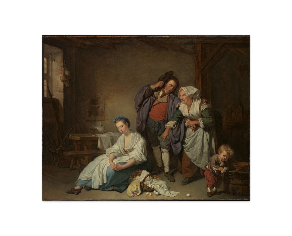Jean-Baptiste Greuze - Broken Eggs - Compact / Full Bleed / No Frame