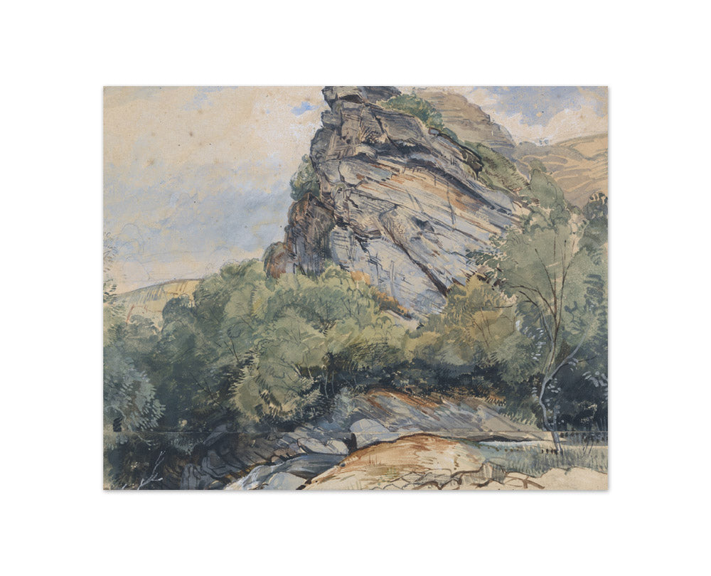 John Frederick Lewis - St. Goarhausen on the Rhine between Koblenz and Mainz - Compact / Full Bleed / No Frame