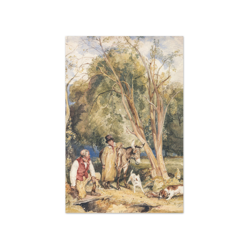 John Frederick Lewis - Game Keeper and Boy Ferreting a Rabbit - Compact / Full Bleed / No Frame