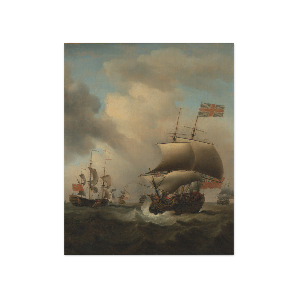 Samuel Scott - Shipping in a Choppy Sea - Compact / Full Bleed / No Frame