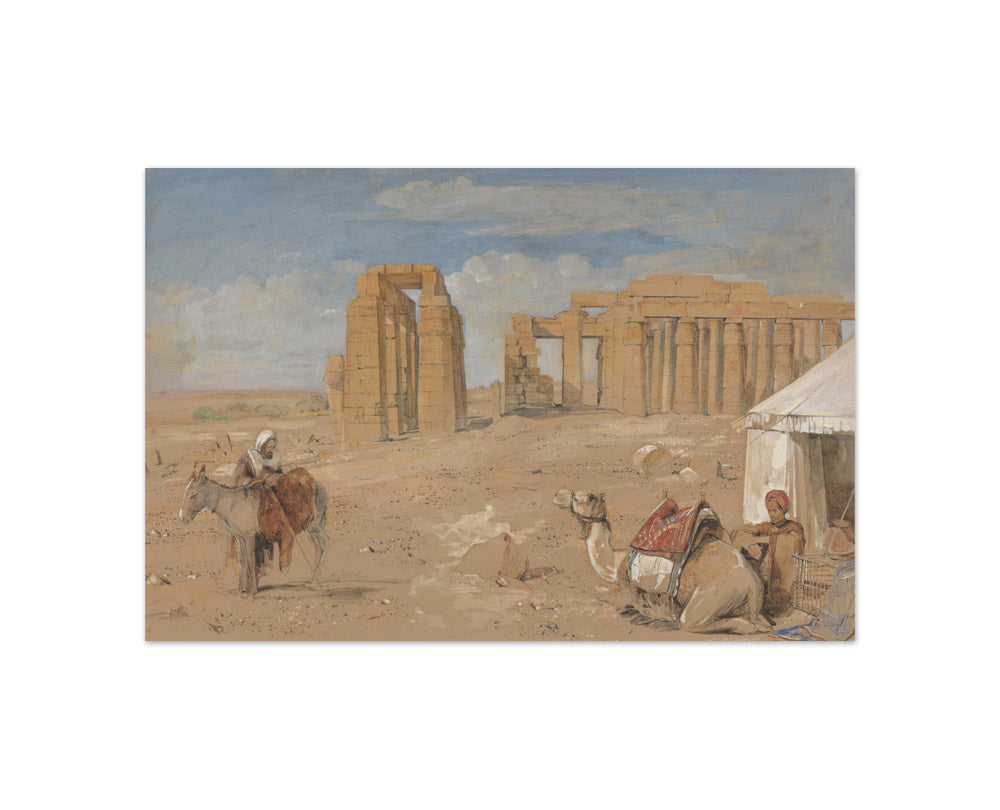 John Frederick Lewis - The Ramesseum at Thebes - Compact / Full Bleed / No Frame