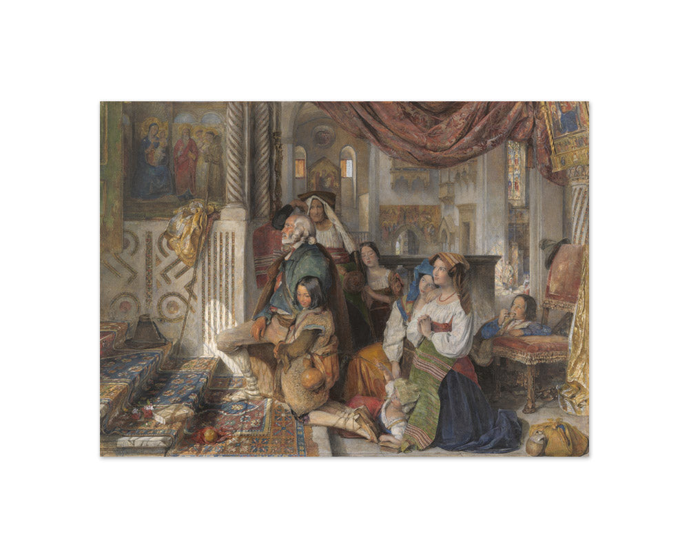 John Frederick Lewis - Roman Pilgrims - Compact / Full Bleed / No Frame