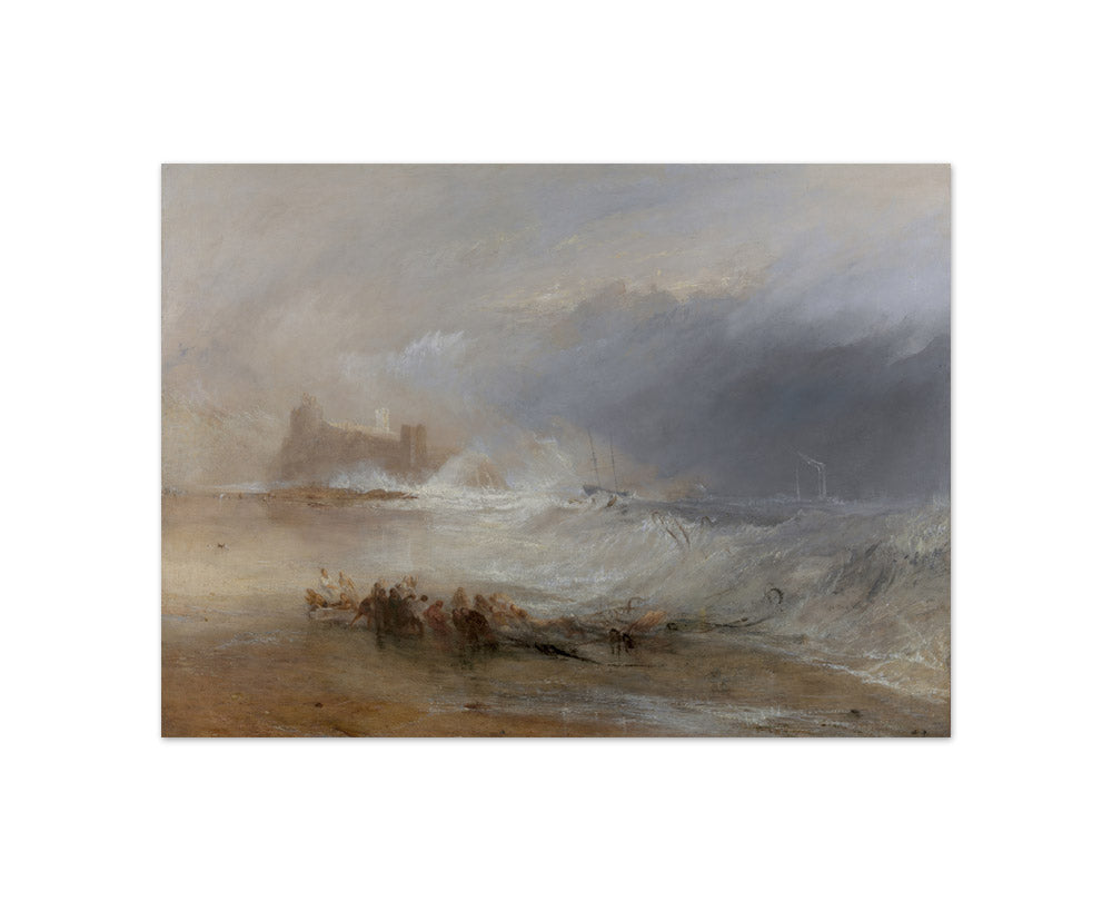 Joseph Mallord William Turner - Wreckers -- Coast of Northumberland, with a Steam-Boat Assisting a Ship off Shore - Compact / Full Bleed / No Frame