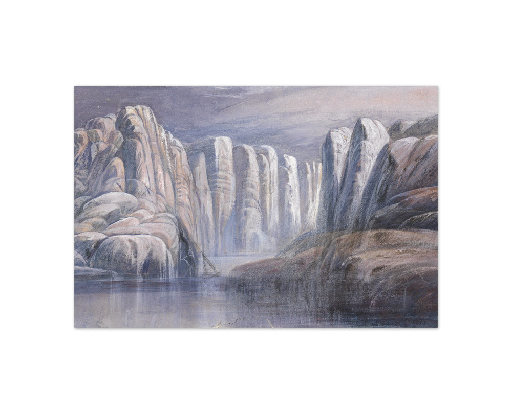 Edward Lear - River Pass, Between Barren Rock Cliffs - Compact / Full Bleed / No Frame