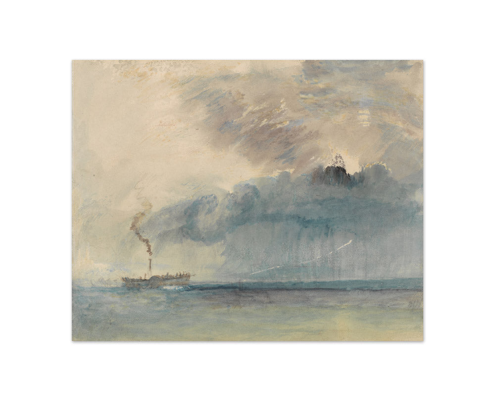 Joseph Mallord William Turner - A Paddle-steamer in a Storm - Compact / Full Bleed / No Frame
