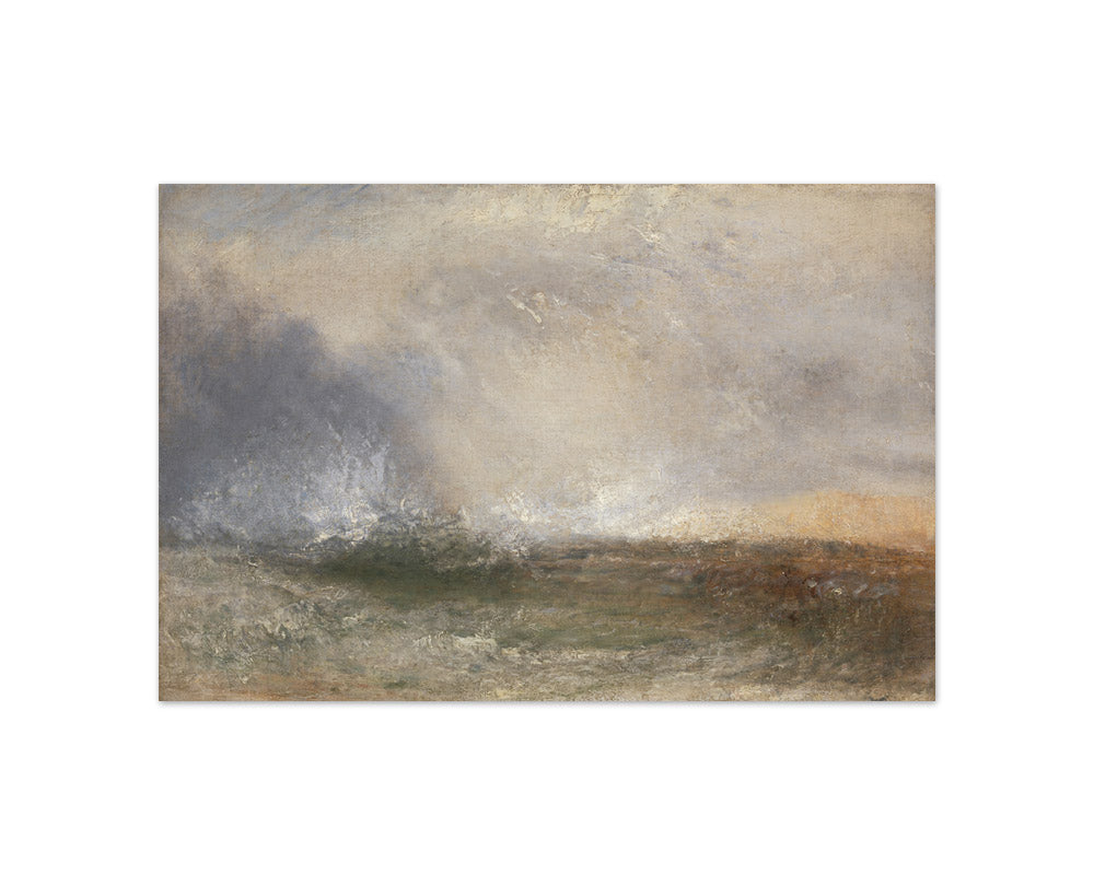 Joseph Mallord William Turner - Stormy Sea Breaking on a Shore - Compact / Full Bleed / No Frame