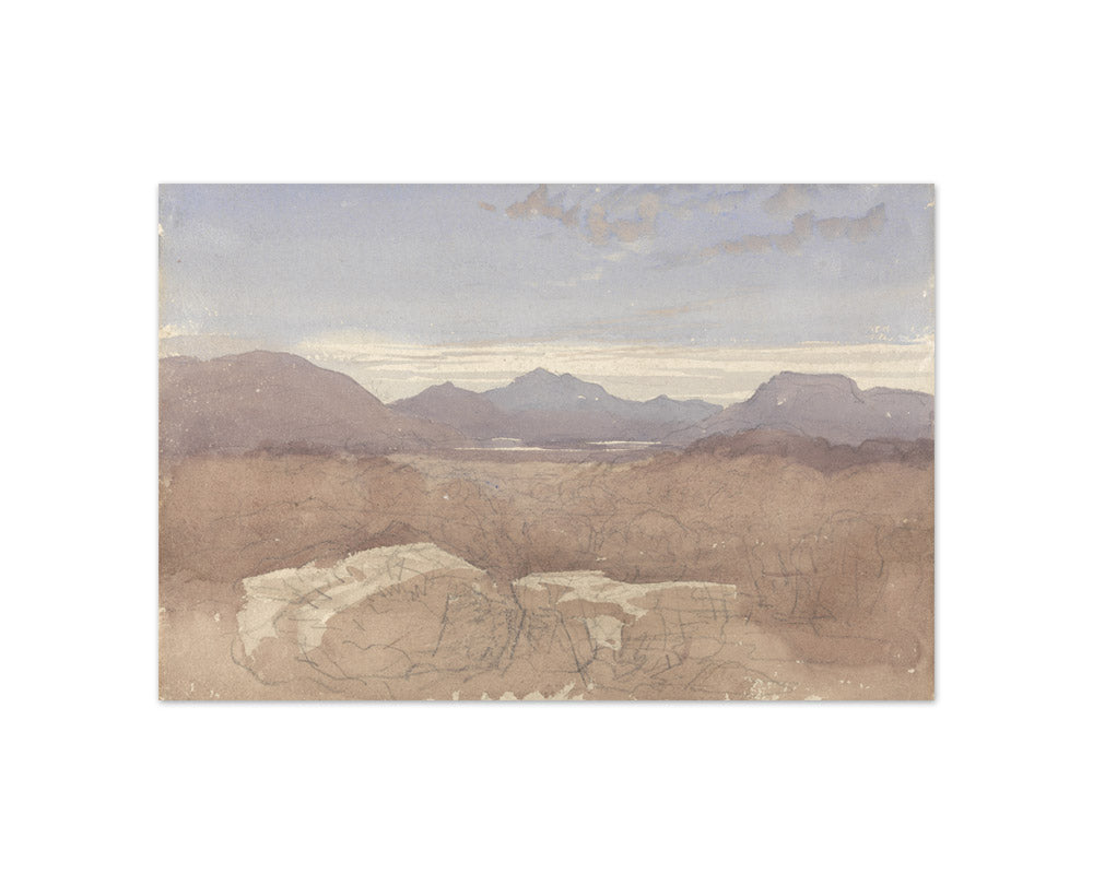 David Cox the Elder - A Mountainous View, North Wales - Compact / Full Bleed / No Frame