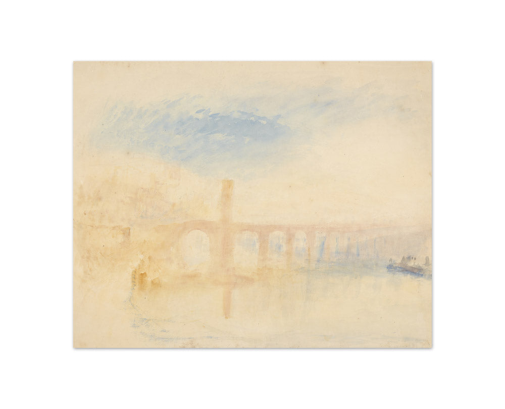 Joseph Mallord William Turner - The Moselle Bridge, Coblenz - Compact / Full Bleed / No Frame