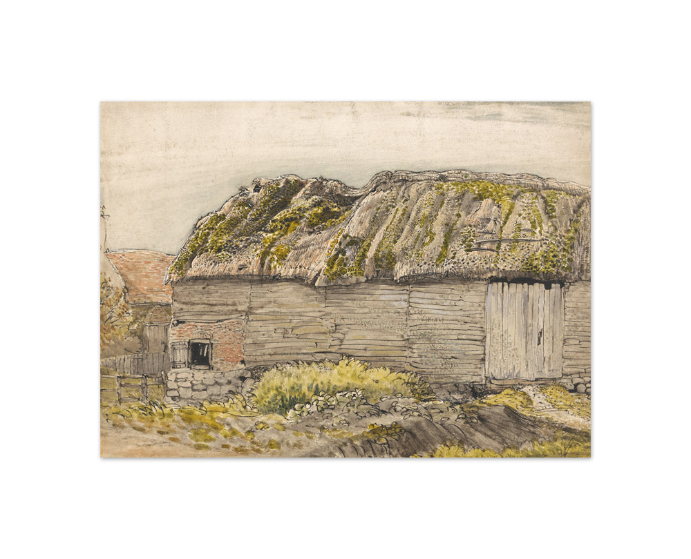 Samuel Palmer - A Barn with a Mossy Roof, Shoreham - Compact / Full Bleed / No Frame