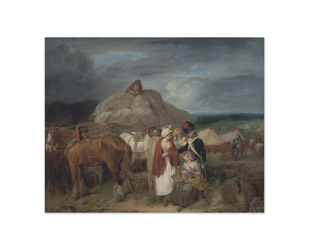 Francis Wheatley - Soldier with Country Women Selling Ribbons, near a Military Camp - Compact / Full Bleed / No Frame