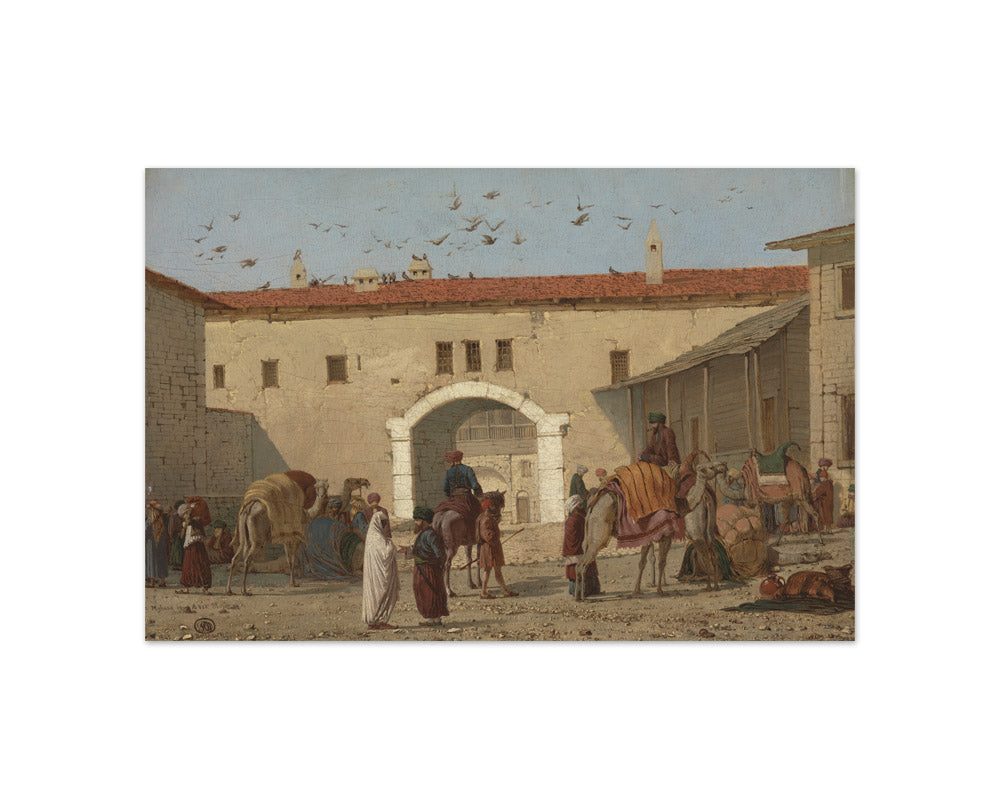 Richard Dadd - Caravanserai at Mylasa in Asia Minor - Compact / Full Bleed / No Frame
