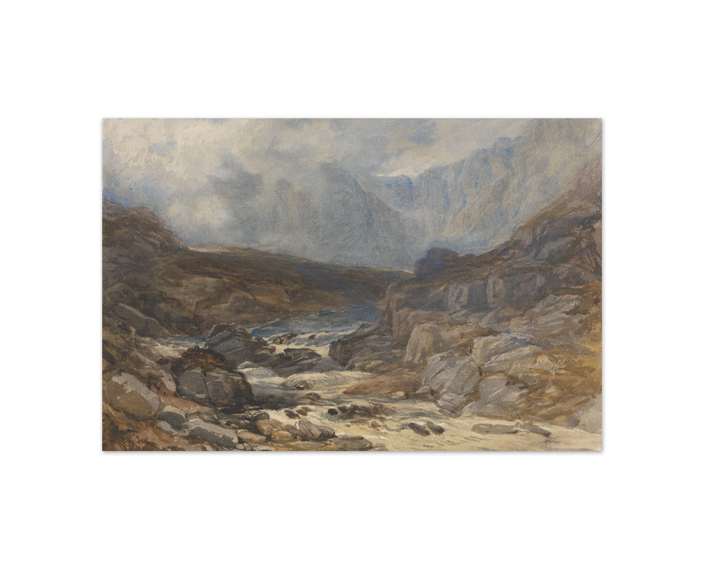 David Cox the Elder - Welsh Mountain Stream - Compact / Full Bleed / No Frame