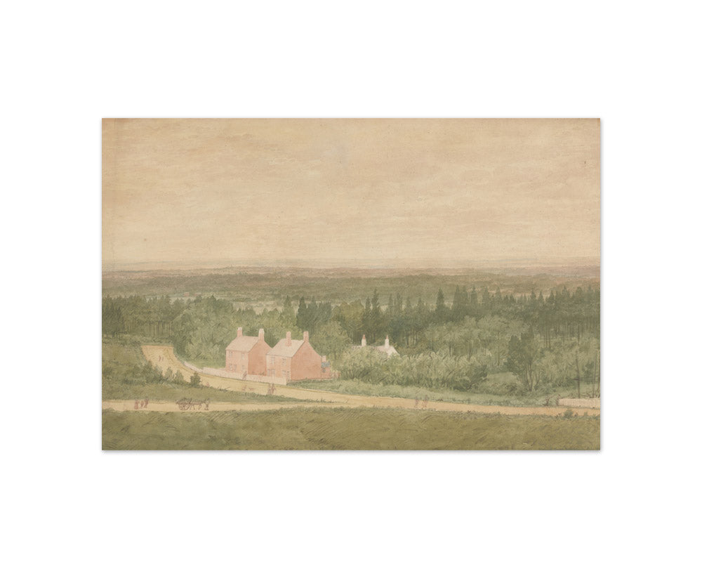Richard Dadd - Landscape with Cottages, Broadmoor - Compact / Full Bleed / No Frame
