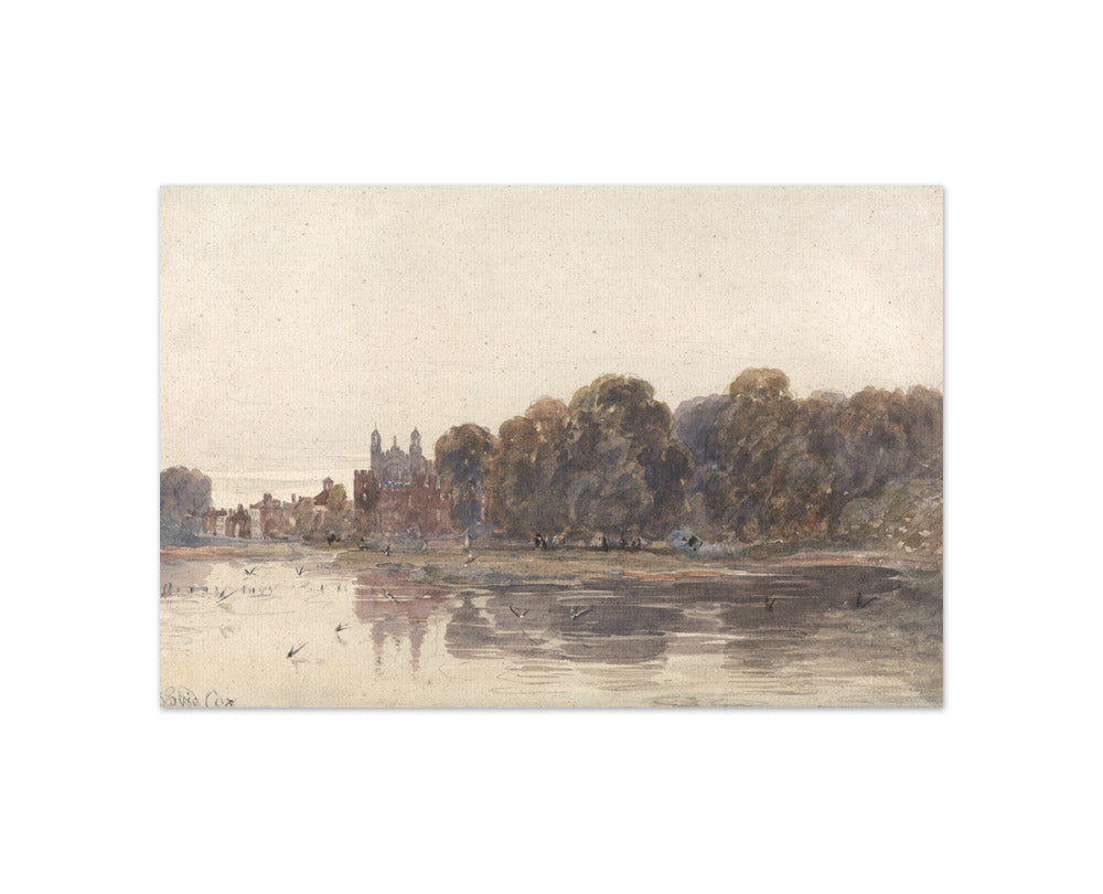 David Cox the Elder - Eton from the Thames - Compact / Full Bleed / No Frame