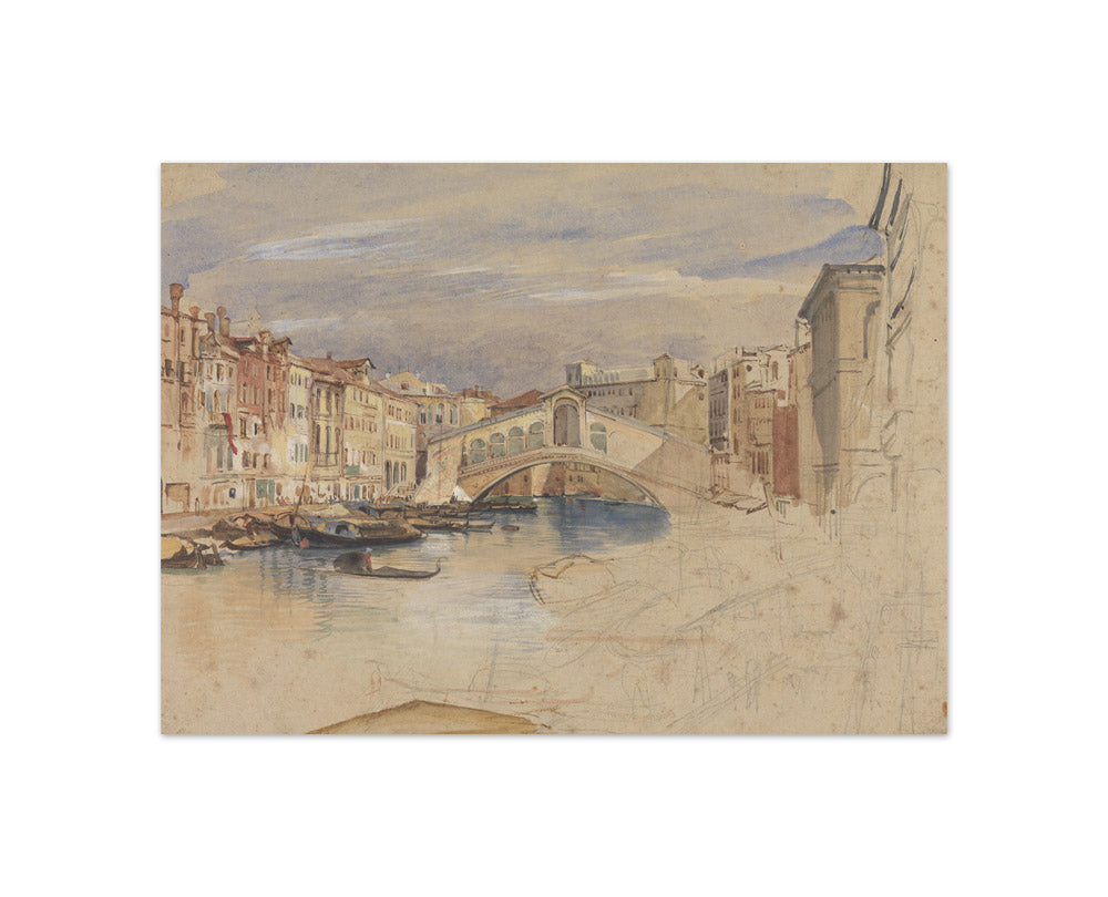 John Frederick Lewis - Venice: The Grand Canal and Rialto - Compact / Full Bleed / No Frame