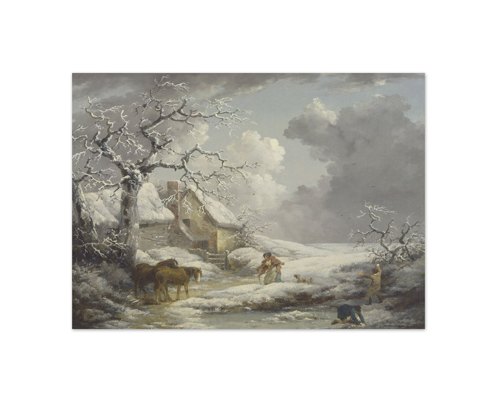 George Morland - Winter Landscape - Compact / Full Bleed / No Frame