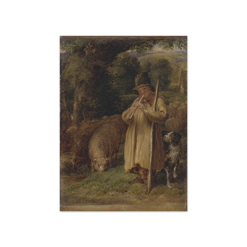 John Linnell - Shepherd Boy Playing a Flute - Compact / Full Bleed / No Frame