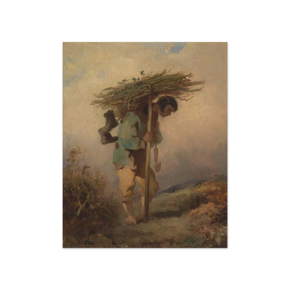 George Chinnery - A Man Carrying Faggots - Compact / Full Bleed / No Frame