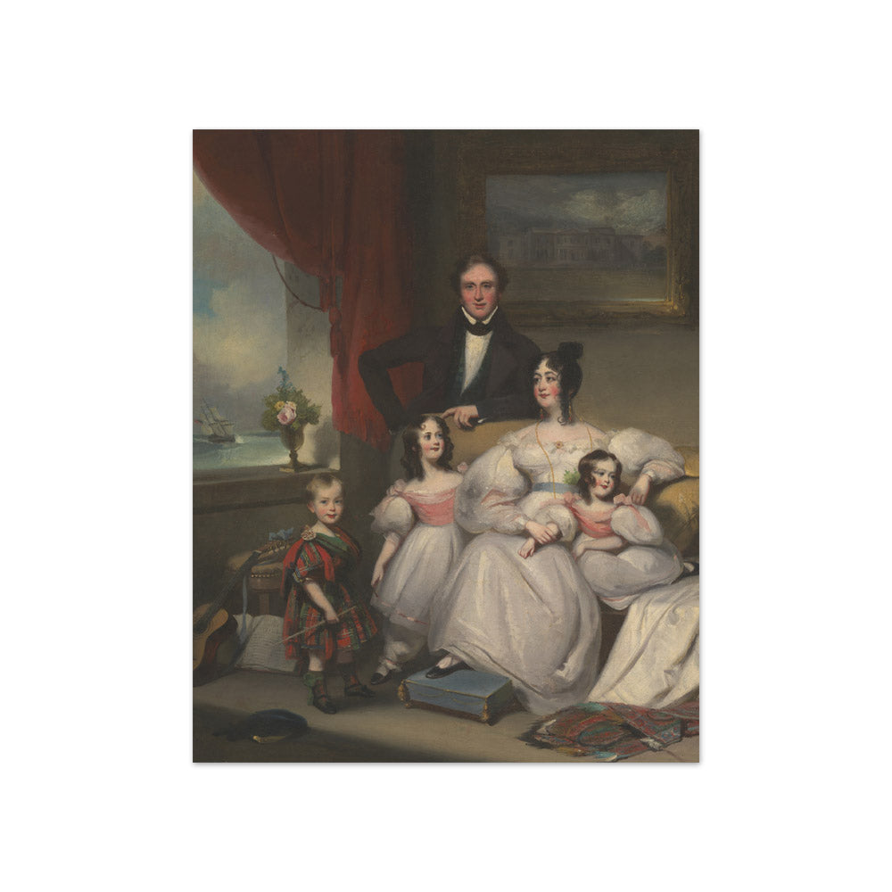 George Chinnery - An English Family in Macao - Compact / Full Bleed / No Frame