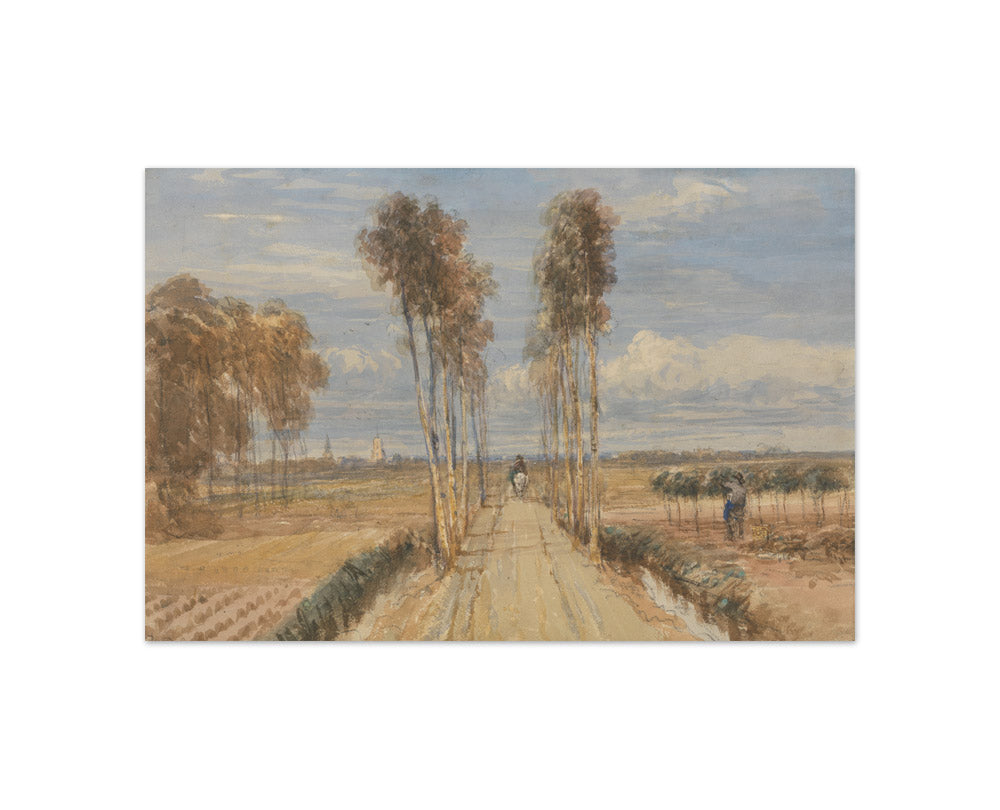 David Cox the Elder - The Poplar Avenue, after Hobbema - Compact / Full Bleed / No Frame