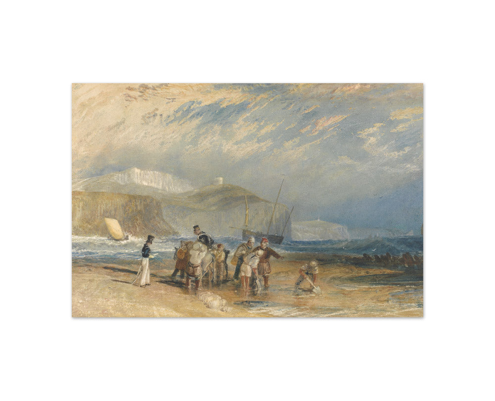 Joseph Mallord William Turner - Folkestone Harbour and Coast to Dover - Compact / Full Bleed / No Frame